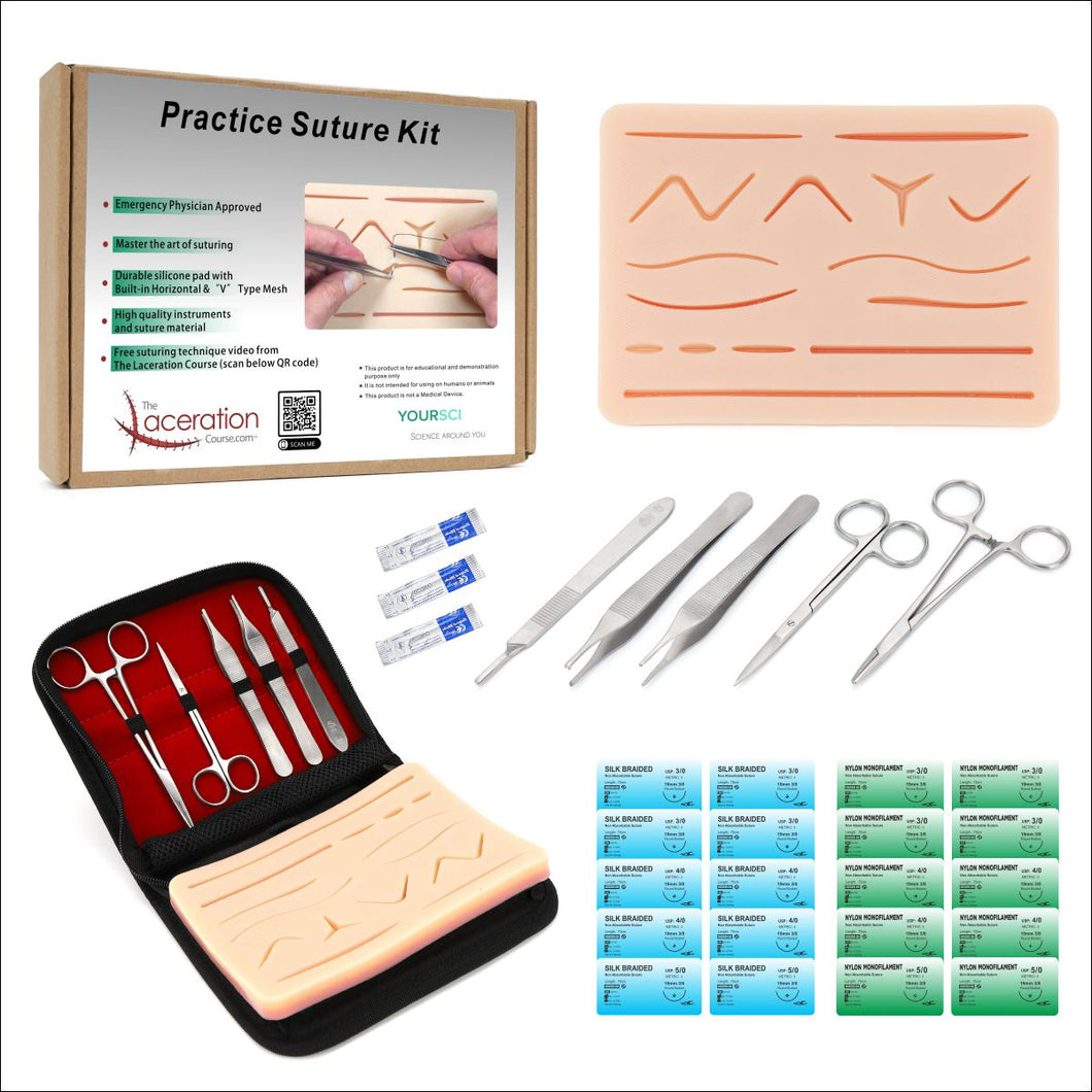 suture kit for the laceration course – YOURSCI